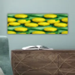 Citroenen - Geel - Groen - Druppels canvas 2cm klein 828 -sfeer4