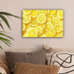 Citroenen - Geel - Zomers - levendig canvas 2cm klein -sfeer1