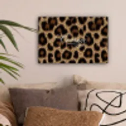 Luipaardprint - Bruin - Courage - Sierlijk canvas 2cm klein -sfeer1