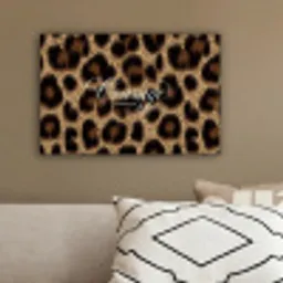 Luipaardprint - Bruin - Courage - Sierlijk canvas 2cm klein -sfeer3