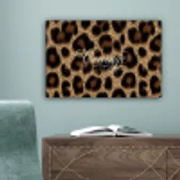 Luipaardprint - Bruin - Courage - Sierlijk canvas 2cm klein -sfeer4