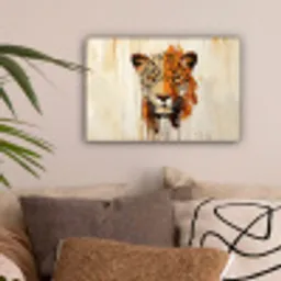 Luipaard - Symmetrisch - Strepen canvas 2cm klein -sfeer1