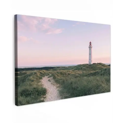 Vuurtoren - Duinlandschap - Zee canvas 2cm klein -z3d