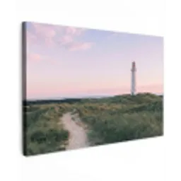 Vuurtoren - Duinlandschap - Zee canvas 2cm klein -z3d