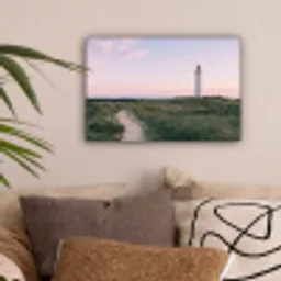 Vuurtoren - Duinlandschap - Zee canvas 2cm klein -sfeer1