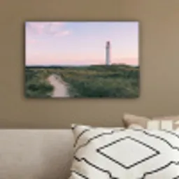 Vuurtoren - Duinlandschap - Zee canvas 2cm klein -sfeer3