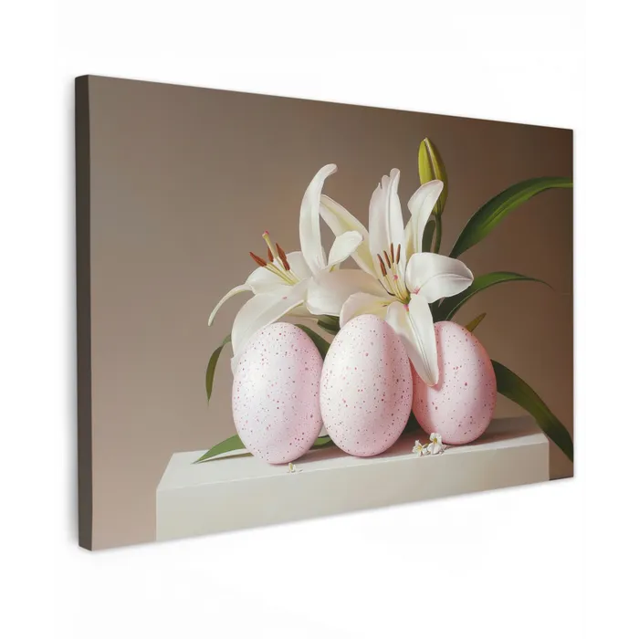 Lelies - Eieren - Pasen canvas 2cm klein -z3d