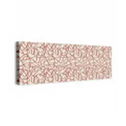 Lijnen - Abstract - Rood - Beige canvas 2cm klein 828 -z3d