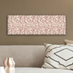 Lijnen - Abstract - Rood - Beige canvas 2cm klein 828 -sfeer3