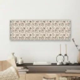 Lijnen - Beige - Patroon - Donkerbruin canvas 2cm klein 828 -sfeer6