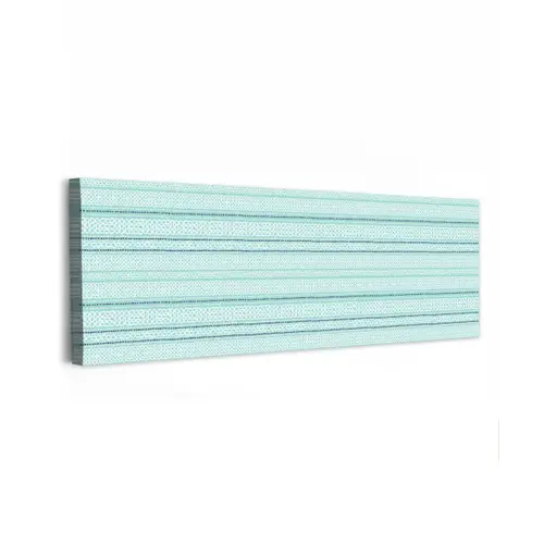 Lijnen - Blauwgroen - Patroon canvas 2cm klein 828 -z3d
