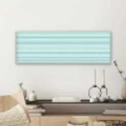 Lijnen - Blauwgroen - Patroon canvas 2cm klein 828 -sfeer6