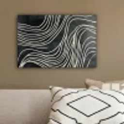 Lijnen - Patroon - Abstract - Wit canvas 2cm klein -sfeer3