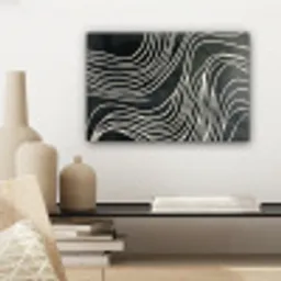 Lijnen - Patroon - Abstract - Wit canvas 2cm klein -sfeer6