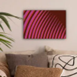 Lijnen - Rood - Beweging canvas 2cm klein -sfeer1