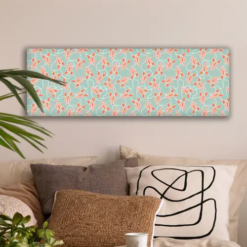 Zee - Kreeft - Groen - Oranje canvas 2cm klein 828 -sfeer1