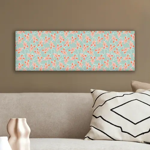 Zee - Kreeft - Groen - Oranje canvas 2cm klein 828 -sfeer3