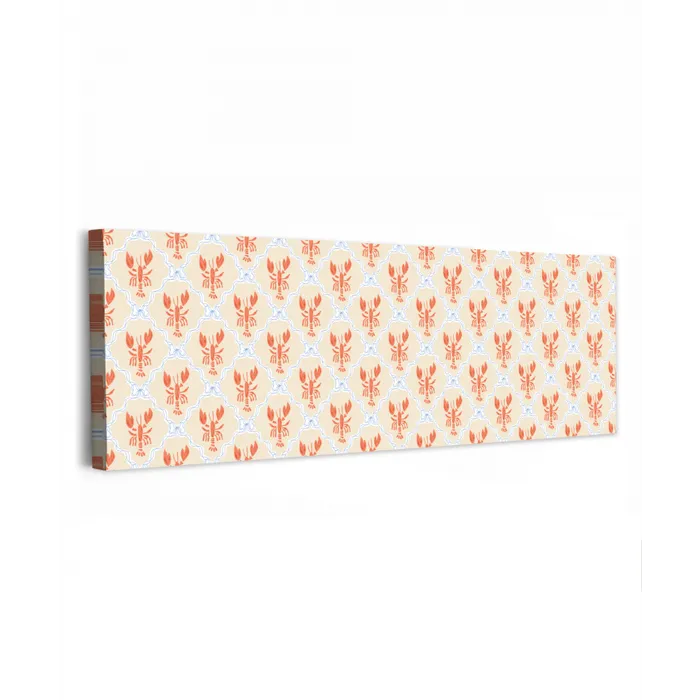 Zee - Kreeft - Blauw - Geel - Oranje canvas 2cm klein 828 -z3d
