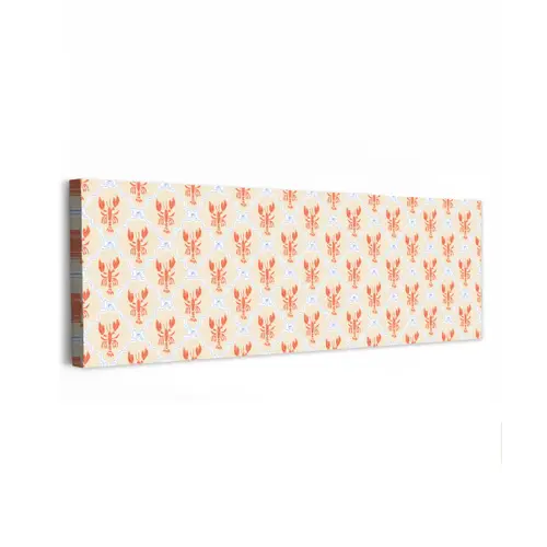 Zee - Kreeft - Blauw - Geel - Oranje canvas 2cm klein 828 -z3d