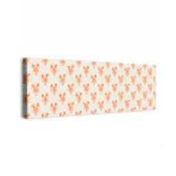 Zee - Kreeft  - Blauw - Geel - Oranje canvas 2cm klein 828 -z3d
