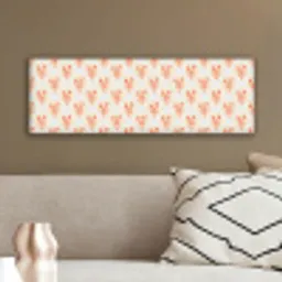 Zee - Kreeft  - Blauw - Geel - Oranje canvas 2cm klein 828 -sfeer3