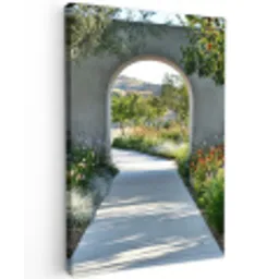 Doorkijk - Pad - Beton - Landschap canvas 2cm klein -z3d