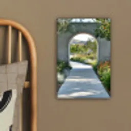 Doorkijk - Pad - Beton - Landschap canvas 2cm klein -sfeer3