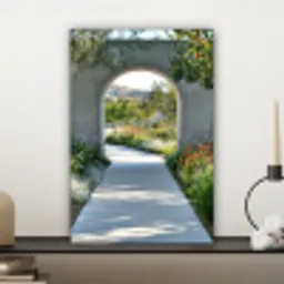 Doorkijk - Pad - Beton - Landschap canvas 2cm klein -sfeer6