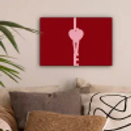 Love - Hart - Rood canvas 2cm klein -sfeer1