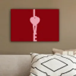 Love - Hart - Rood canvas 2cm klein -sfeer3