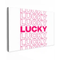 Lucky - Roze - Patroon canvas 2cm klein -z3d
