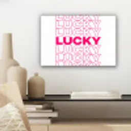 Lucky - Roze - Patroon canvas 2cm klein -sfeer6