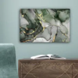 Luxe - Marmer - Groen canvas 2cm klein -sfeer4