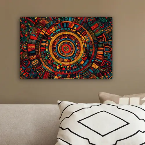 Mandala - Cirkels - Patronen canvas 2cm klein -sfeer3