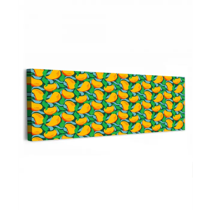 Mango - Patroon - Fruit - Bladeren canvas 2cm klein 828 -z3d