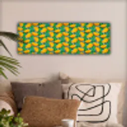 Mango - Patroon - Fruit - Bladeren canvas 2cm klein 828 -sfeer1