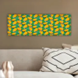 Mango - Patroon - Fruit - Bladeren canvas 2cm klein 828 -sfeer3