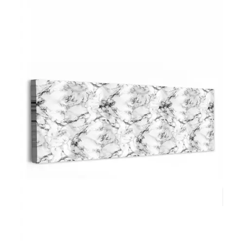 Marmer - Zwart - Dramatisch - Wit canvas 2cm klein 828 -z3d