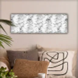 Marmer - Zwart - Dramatisch - Wit canvas 2cm klein 828 -sfeer1