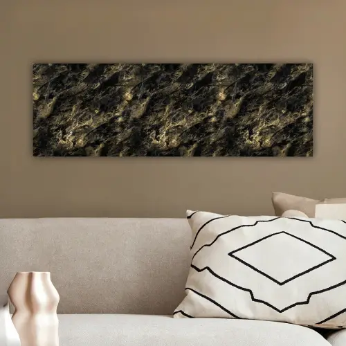Marmer - Zwart - Goud canvas 2cm klein 828 -sfeer3