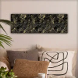 Marmer - Zwart - Goudstructuur canvas 2cm klein 828 -sfeer1