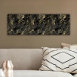 Marmer - Zwart - Goudstructuur canvas 2cm klein 828 -sfeer3