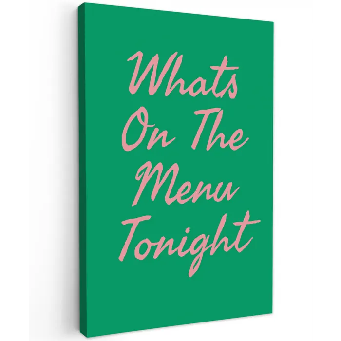 Menu - Quote - Roze canvas 2cm klein -z3d