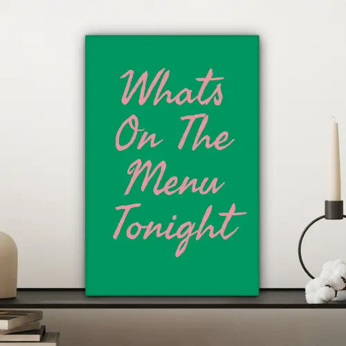 Menu - Quote - Roze canvas 2cm klein -sfeer6
