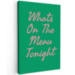 Menu - Quote - Roze canvas 2cm klein -z3d