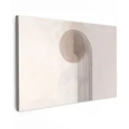 Minimalistisch - Cirkel - Lichtgrijs canvas 2cm klein -z3d