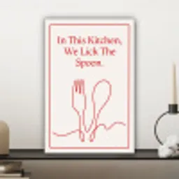 Minimalistisch - Vork - Lepel - Lijntekening canvas 2cm klein -sfeer6