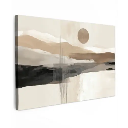 Minimalistisch - Landschap - Dimensie canvas 2cm klein -z3d