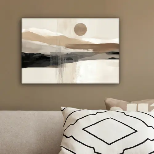 Minimalistisch - Landschap - Dimensie canvas 2cm klein -sfeer3