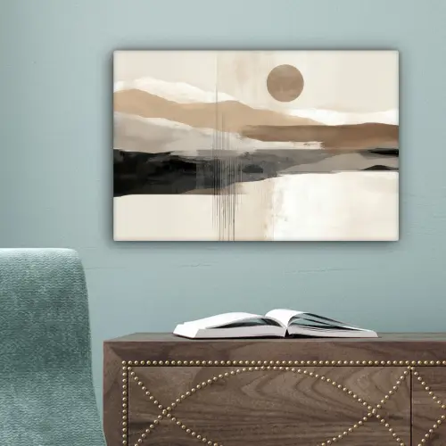 Minimalistisch - Landschap - Dimensie canvas 2cm klein -sfeer4